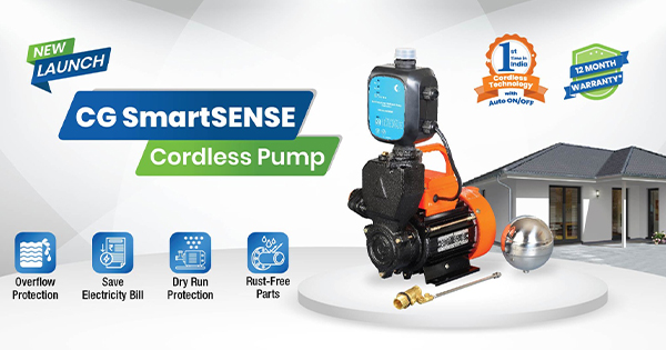 CG Pumps Introduces India’s First Cordless Smart Water Pump Controller